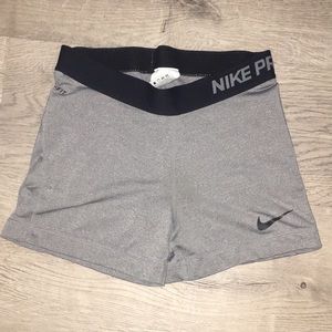gray nike pros